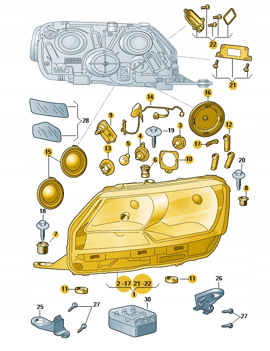 фото №2, Фара передний левый skoda rapid оригинальный номер 5jb941015b