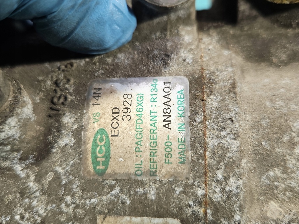 фото №6, Компрессор кондиционера компрессор hyundai i30 i 07-12 f500-an8aa01 an8aa01