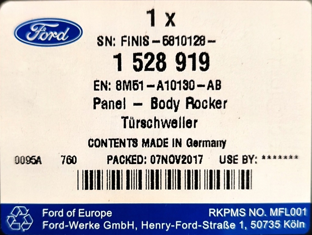 Порог кузов правый  ford focus mk2 Цена