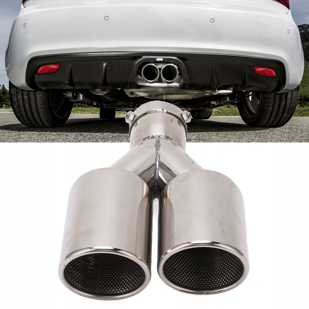 фото №15, Двойной насадки трубы выпускной система трубы