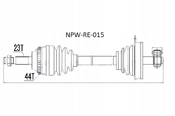 фото №11, Приводной вал приводная renault clio ii 1.5dci 01- kangoo 1.5dci 02- левая nty
