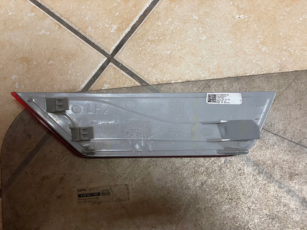 фото №10, Ford escape оригінальний номер cj54-17e847-aa відбивач бампера заднього ліва usa kuga