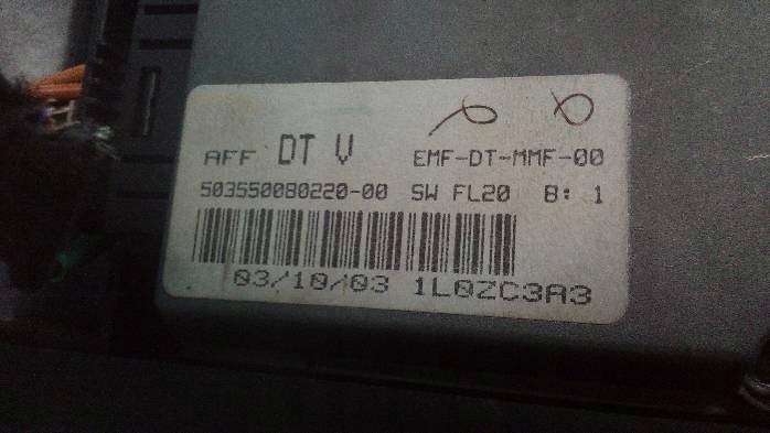 фото №6, Лічильник lancia phedra 2,2 jtd 1l0zc3a3