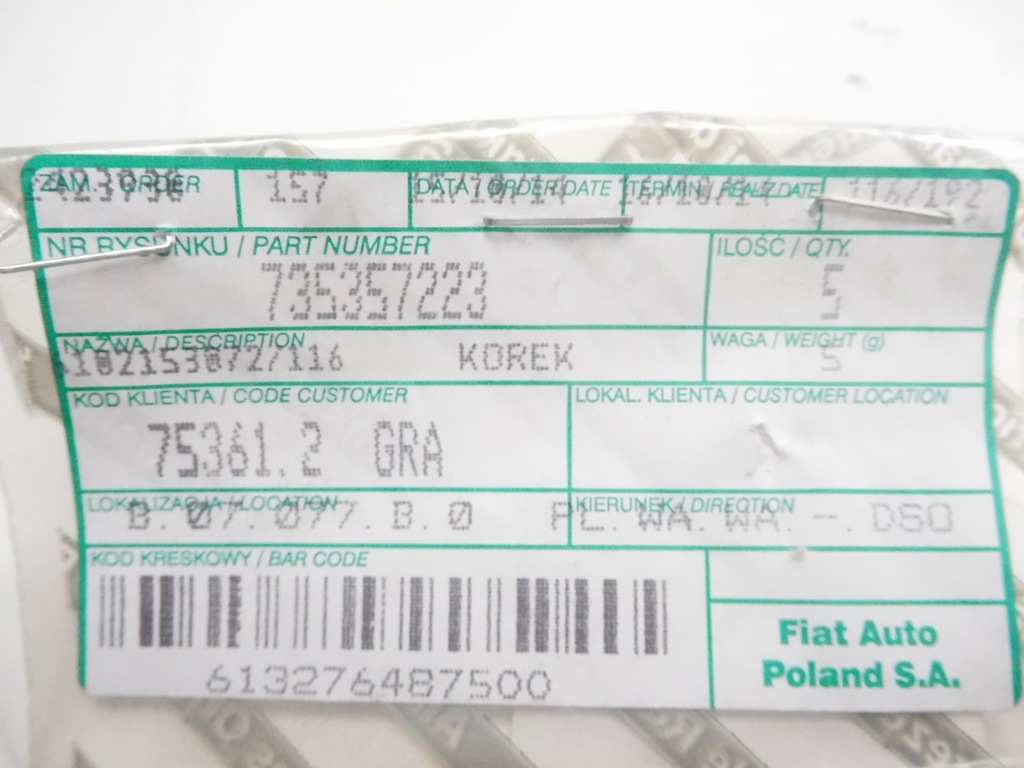 фото №8, Клипса крышка штифт alfa romeo stelvio fiat panda ii doblo 09-23