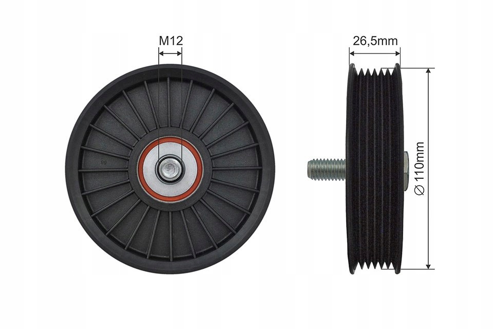 фото №1, Ролик ремень многоручейковый chevrolet aveo, kalos, lacetti, nubira 1.4-1.8