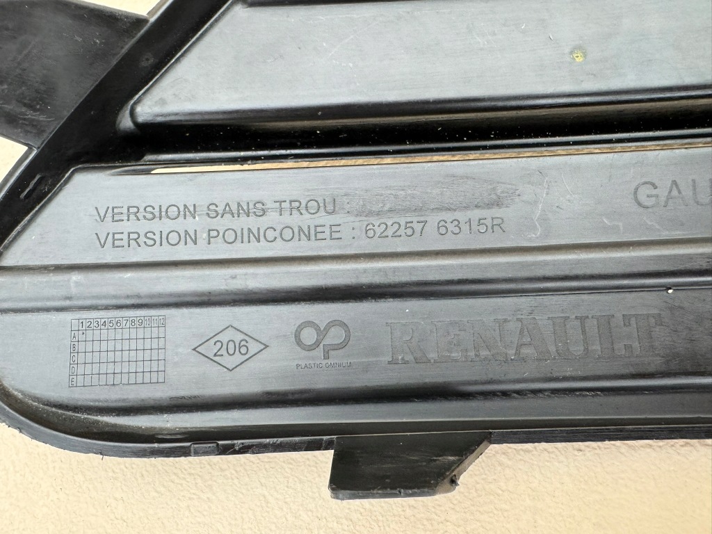 фото №14, Renault espace v 5 19r- решітка ліва бампера лівий перед 622576315r