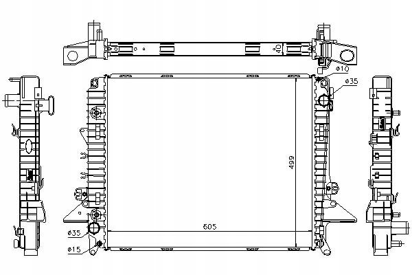 фото №2, Nissens 64321a радіатор, система охолодження двигуна