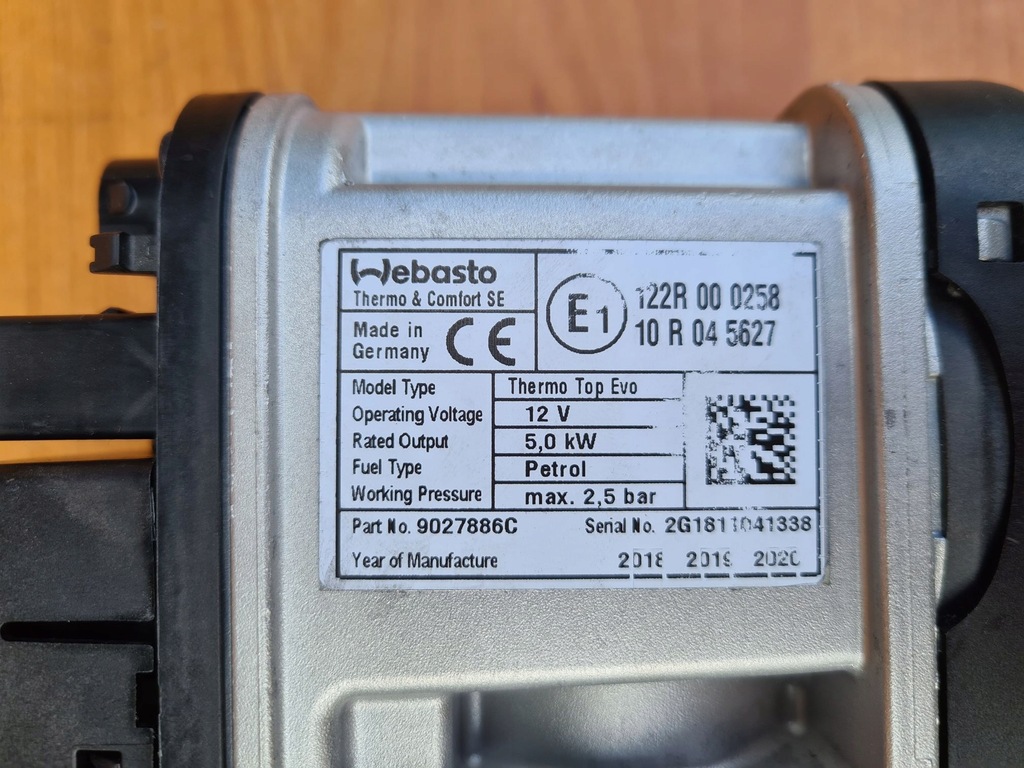 фото №8, Webasto bmw 3 g20 g21 64.12-9389092-02 evo benz