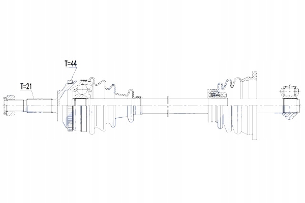 фото №2, Приводной вал приводная renault clio ii 98- thalia i ii 98- kangoo 98- twingo