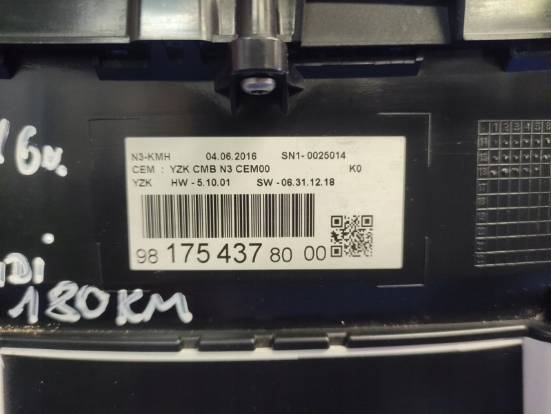 фото №8, Счетчик peugeot expert iii 2.0 bluehdi