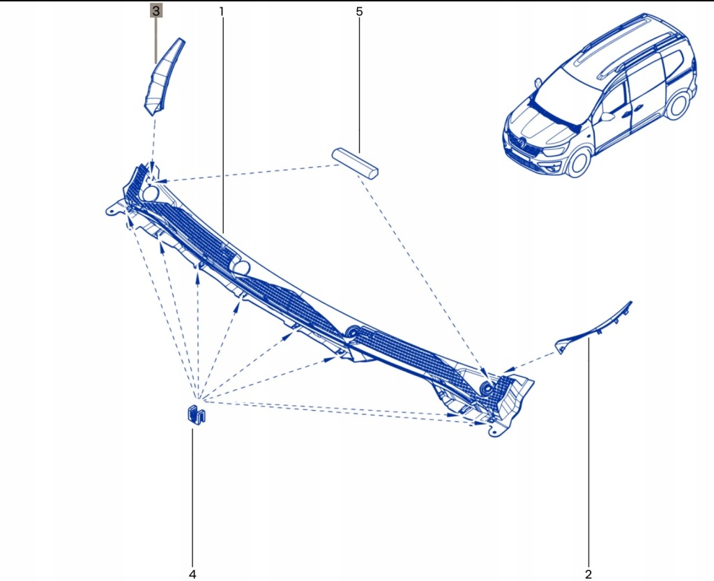 фото №11, Кутик жабо правий renault kangoo iii 4 iv nissan townstar 668101478r
