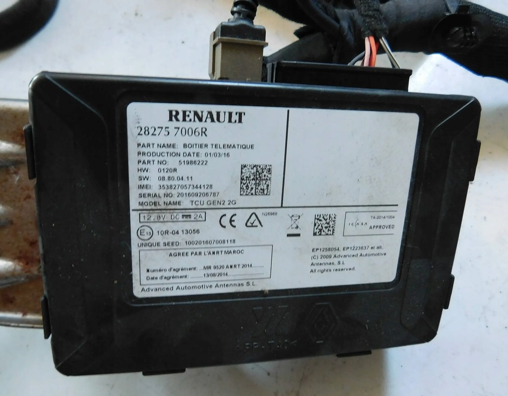 фото №12, Renault kangoo ii lift 16r навігація радіо дисплей модуль gps антена