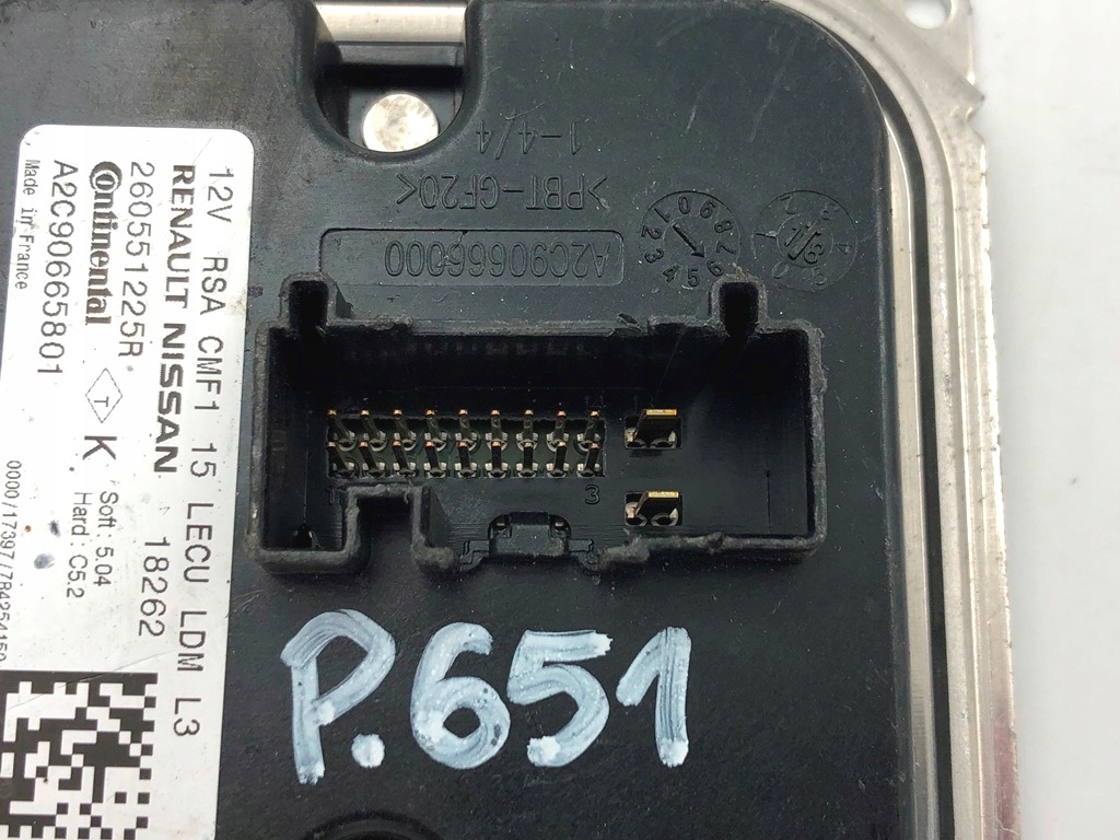 фото №9, Модуль led drl 260551225r infiniti renault nissan mercedes benz 260556623r