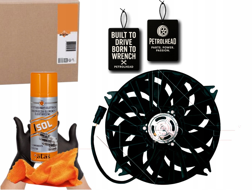 фото №1, Вентилятор радіатора fiat scudo 07- nrf #petrolhead pro+ kit4