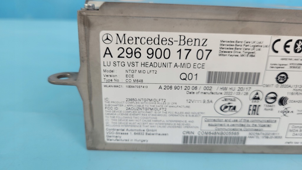 фото №13, Mercedes w206 22r радіо навігація navi мультимедіа ntg7 mid a2969001707