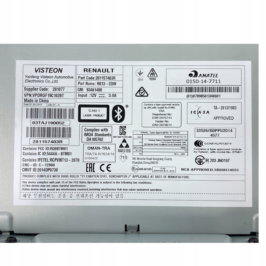 фото №10, Nowe оригинальный номер радио r013-2din nissan nv300