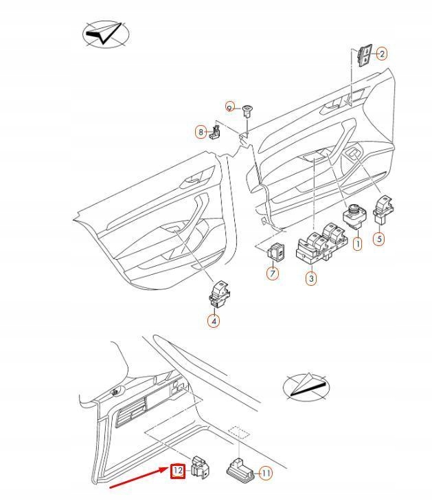 фото №6, Вимикач do електричний фаркоп буксирувальний vw passat b8.