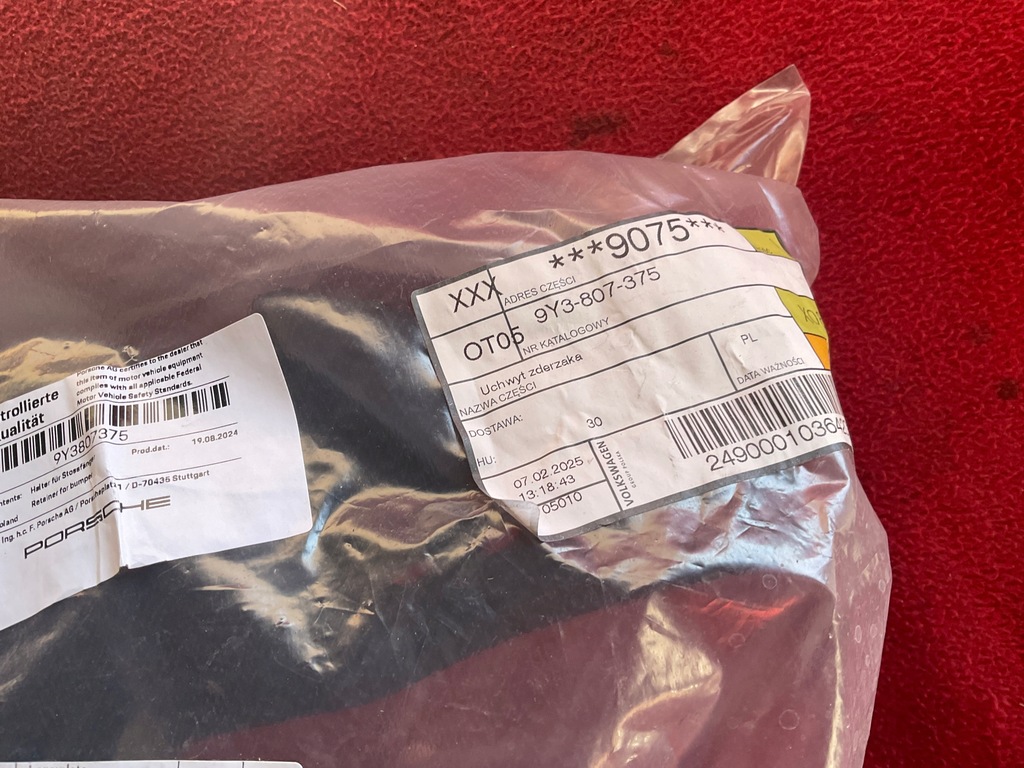 фото №13, Porsche cayenne coupe 9y3 левая кронштейн заднего бампера 9y3807375