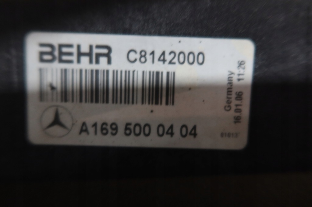 фото №8, Комплект радіатор вентилятор mercedes w169 a-klasa