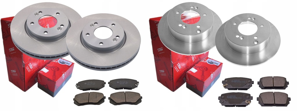 фото №1, Гальмівні диски гальмівні колодки p+t trw kia carens iii 280mm