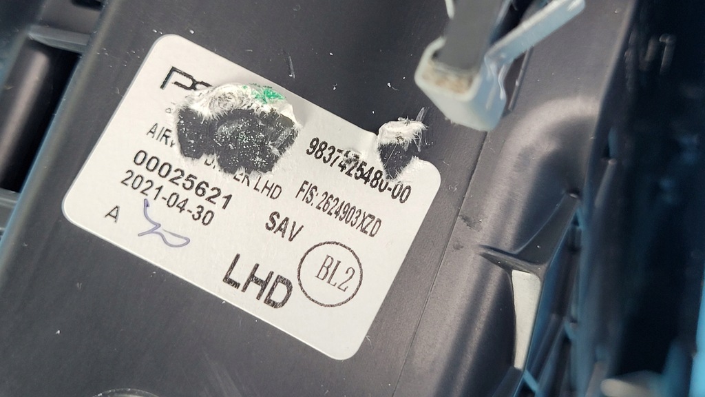 фото №12, Peugeot 308 iii p5 21r корпус защита спидометра решётка обдув 9837425480