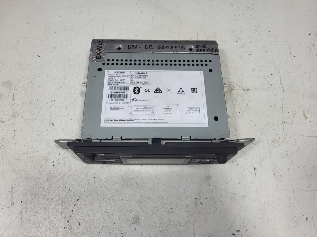 фото №1, Радио bluetooth renault master iii iv 281152370r