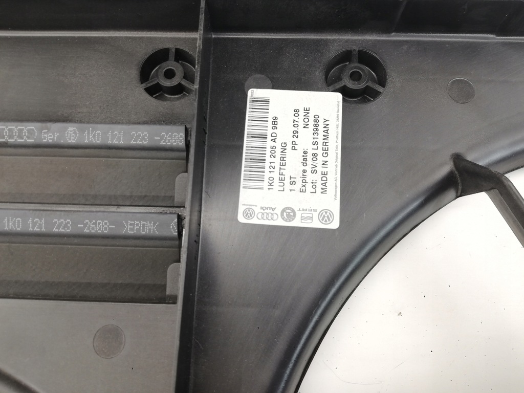 фото №7, Кронштейн вентилятора радиатора корпус vw seat