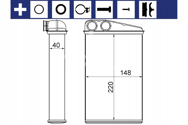 фото №3, Обігрівач renault grand scenic ii megane ii scenic ii 1.4-2.0d