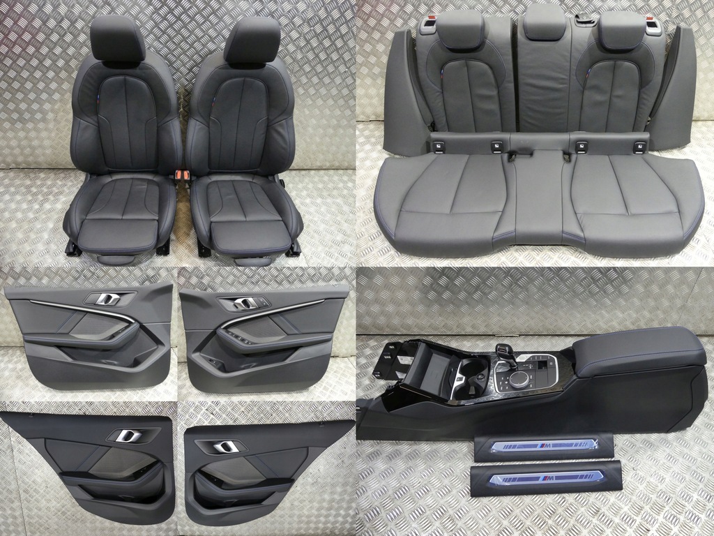 фото №1, Bmw 1 f40 sport rhd обивка сиденья подогрев заднее сиденье обшивки туннель 20 km