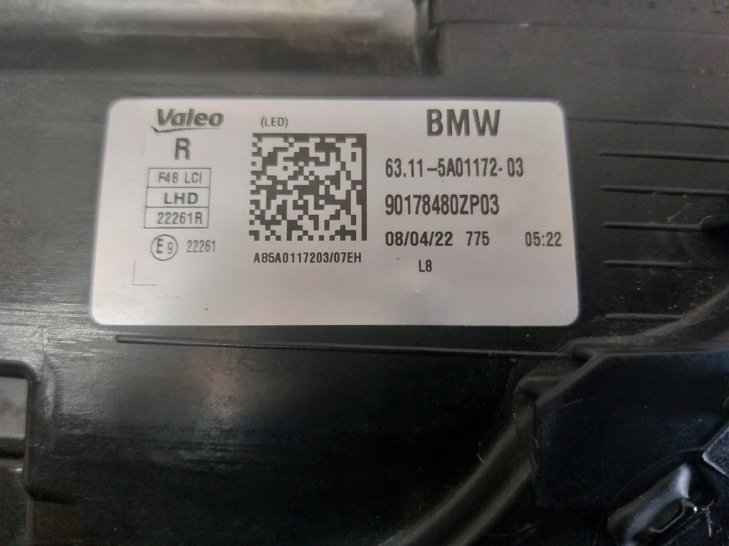 Фара перед правый  bmw x1 f48 full led рестайлинг  5a01172-03 Цена