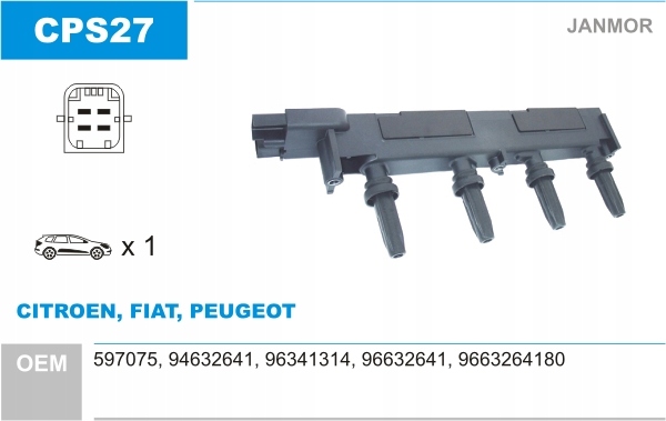 фото №2, Катушка зажигания do fiat ulysse 2.0 rfn
