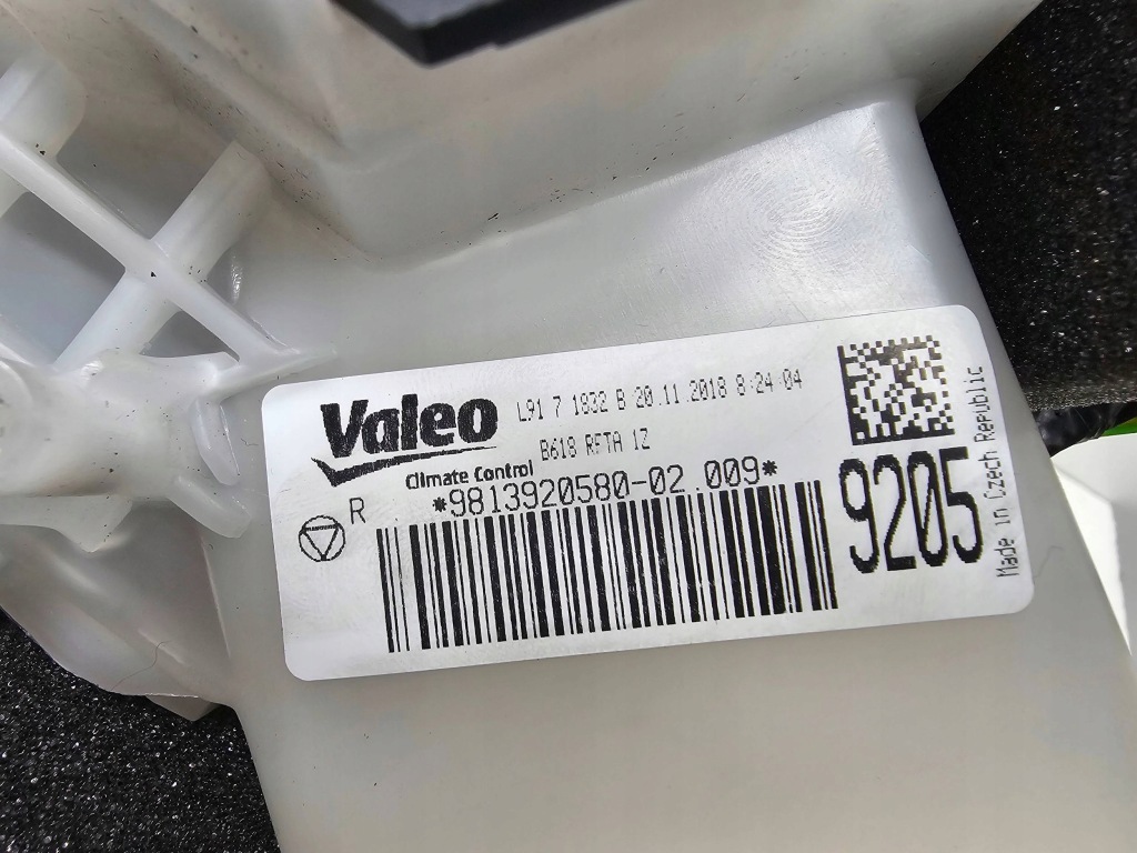 фото №6, Citroen c3 iii обігрівач повітродувка кліматронік комплектна 9813920580 fv