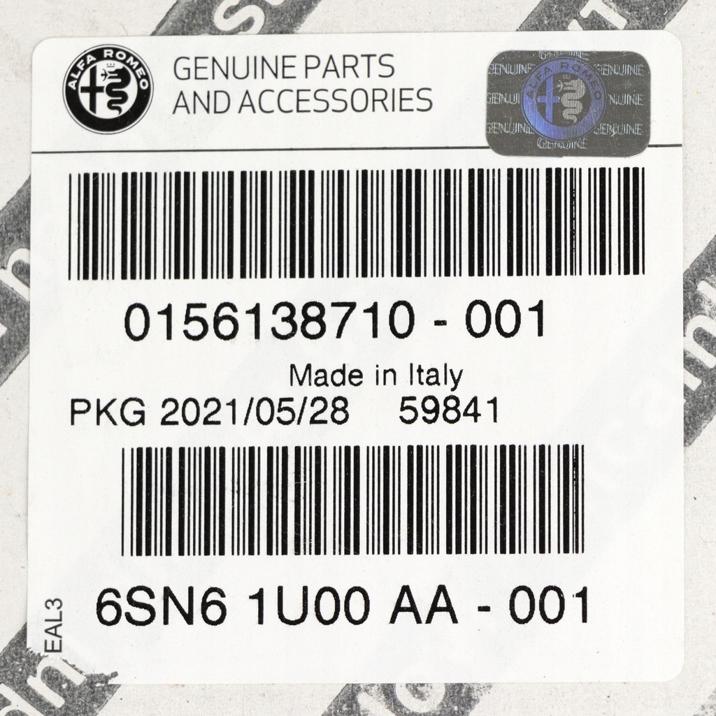 фото №10, Alfa romeo оригінальний номер 156138710