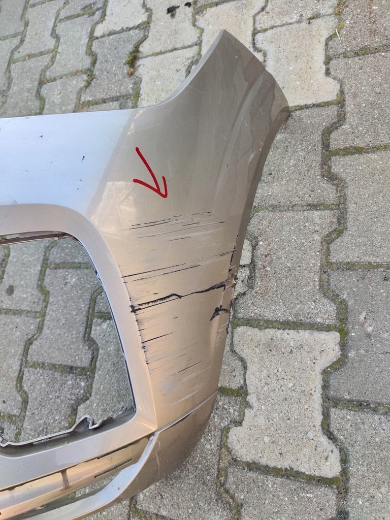 фото №8, Бампер передний перед volvo xc60 ii lift 20- серебристый