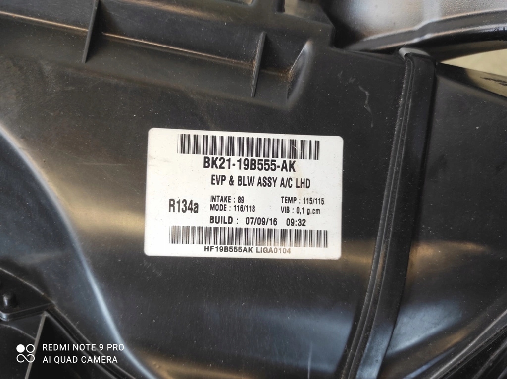 фото №8, Ford transit custom ford tourneo custom воздуходувка отопитель bk21-19b555-ak