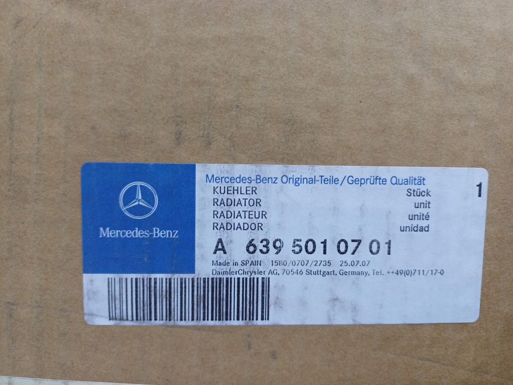 Купити Mercedes vito viano w639 радіатор води оригінал