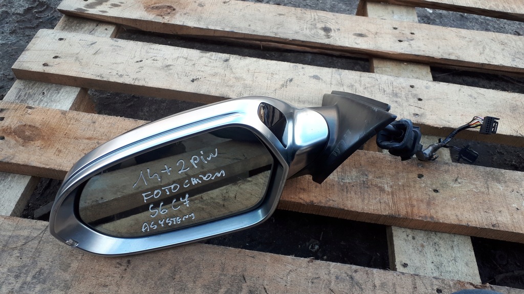 фото №1, S6 c7 4g зеркало левая левый перед ассистент хром