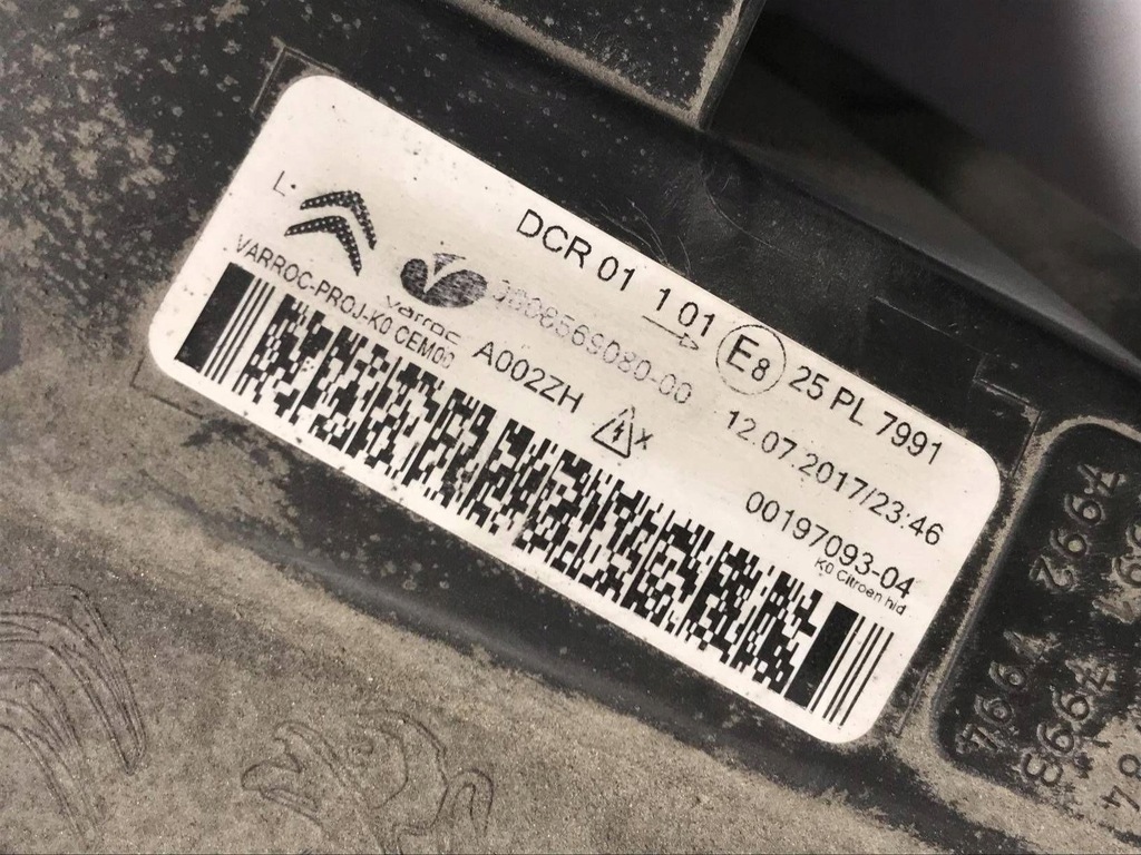 фото №11, Citroen jumpy 2016 ліва лампа передня 9808569080