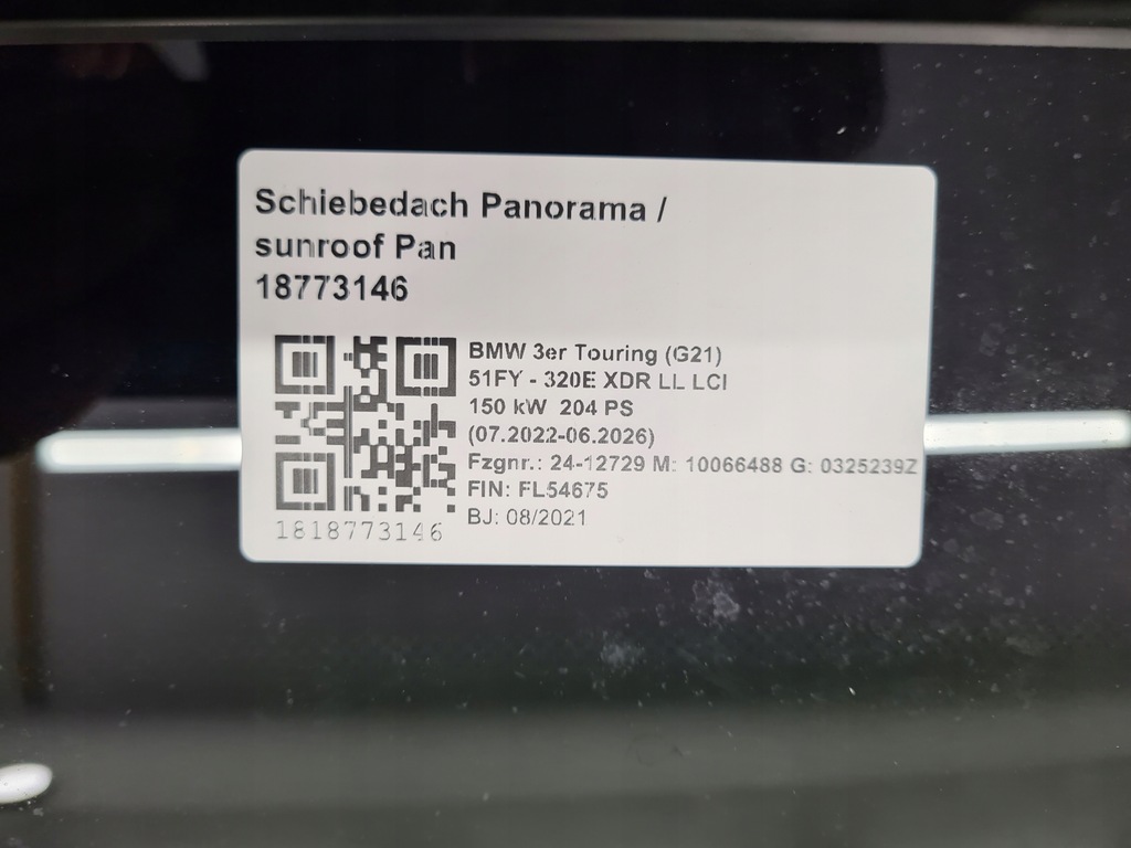фото №8, Bmw 3 g21 люк крыша панорамный панорама 8096248