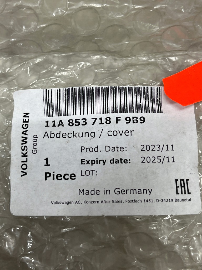 фото №7, Vw id4 id.4 молдинг накладка крыла перед правая оригинальный номер 11a853718f aso nowa !