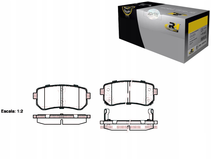 фото №1, Roadhouse гальмівні колодки гальмівні hyundai accent i30 kia