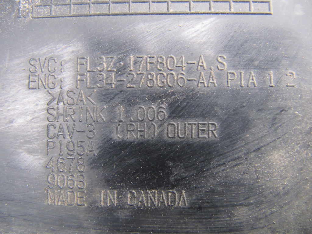 фото №9, Ford f-150 15- напрямна лампи перед повітропровід впуск повітря правий бампера