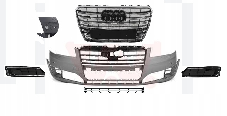 фото №1, Audi a8 d4 4f lift 2013-2017 бампер передній перед