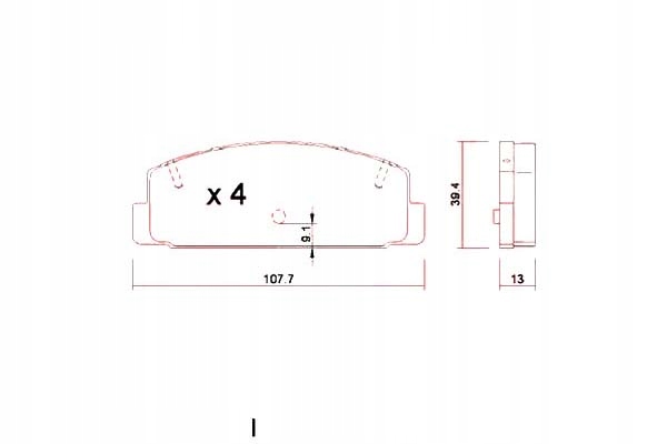 фото №10, Гальмівні колодки гальмівний. mazda 6 02- задня