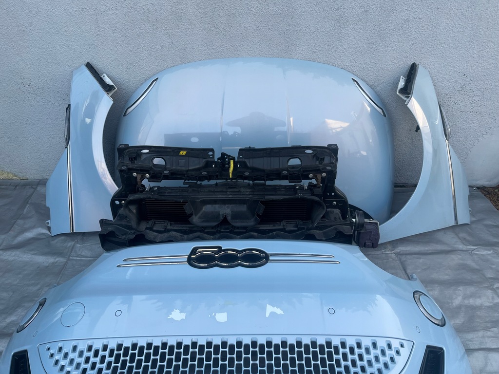 фото №5, Fiat 500e электрик бампер капот перед kompletny 2022-