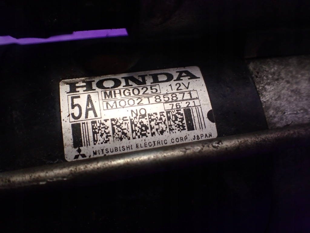 Honda civic viii 8 ufo 05- 2,2 cdti n22a2 стартер m002t85871 mhg025 в Україні