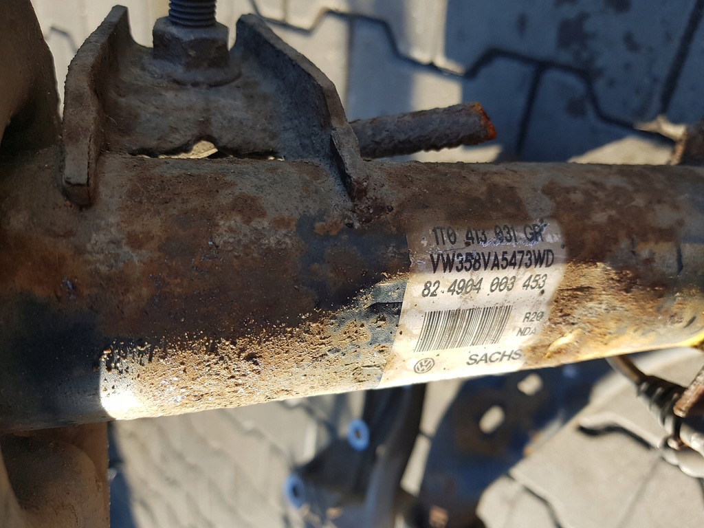 фото №6, Vw eos 06-10r 2.0 tdi амортизатор поворотный кулак правая перед