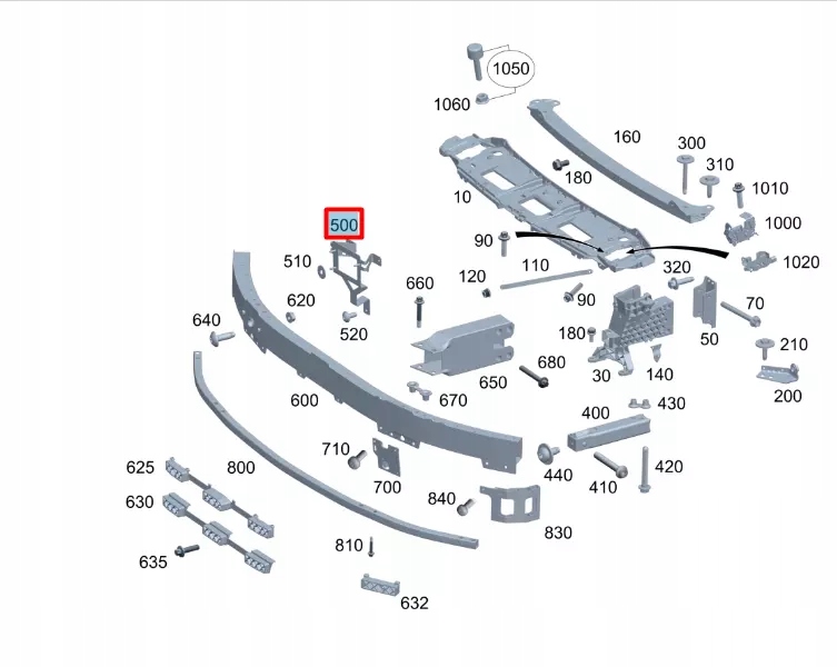 Купить Mercedes-benz s w223 передняя часть distance управление unit кронштейн a2235407423