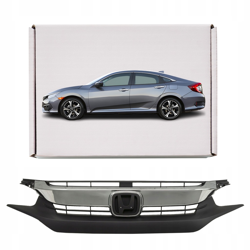 фото №1, Honda civic x 2016-2019 sedan решітка радіатора решітка радіатора хром 71121tbaa01