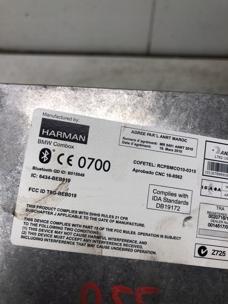 Модуль блок управления bluetooth combox mini r55 9257160 Недорого